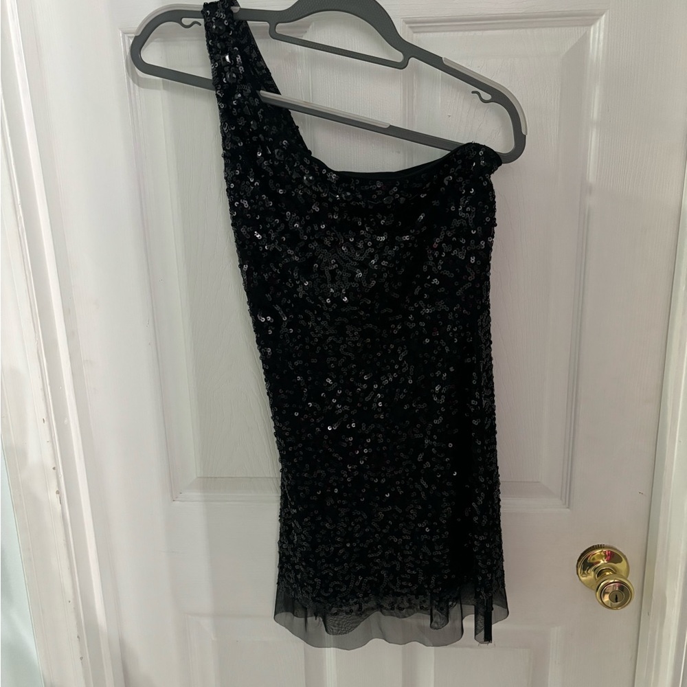 Sequins black dress